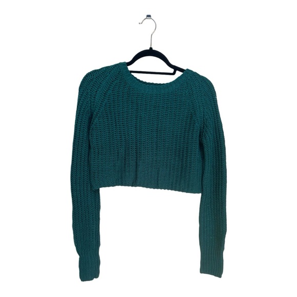 Kimchi Blue Sweaters - Kimchi Blue UO Crop Teal Knit Sweater in Women’s Size Small